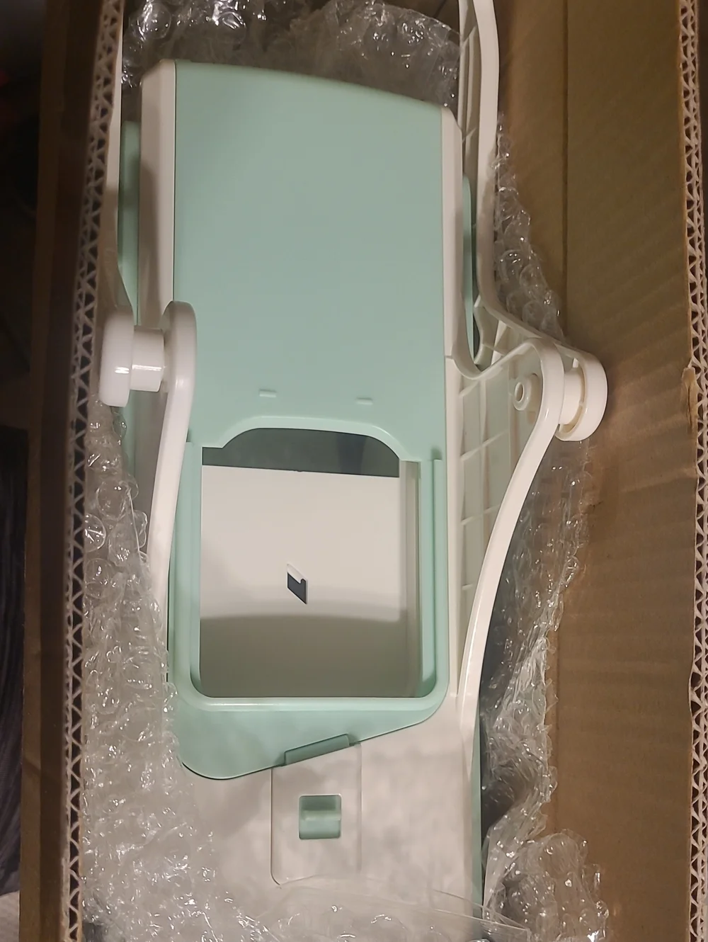New in box! Safe Multi Blade Mandoline Food Slicer Vegetable chopper Teal